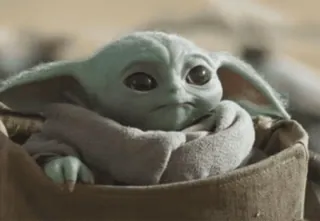 🙁 Grogu The Mandalorian Грогу, Малыш Йода, Звездные войны, Мандалорец, милый, фанарт, космос telegram sticker