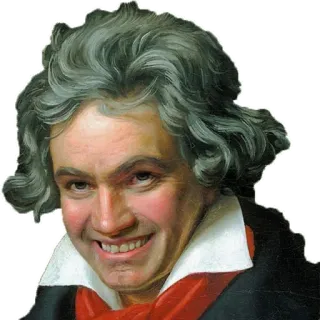 🤗 Beethoven classical music, composer, music, portrait, musician, Ludwig van Beethoven telegram sticker