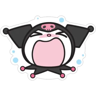 😩 Kuromi kuromi, sanrio, anime, cute, cartoon telegram sticker