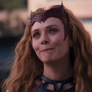 ☕️ Wanda Maximoff Wanda, Feiticeira Escarlate, Elizabeth Olsen, Marvel, Super-herói telegram sticker