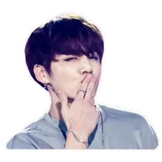 😘 Jungkook K-pop, cantante, Jungkook, BTS, musica telegram sticker