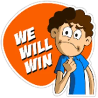🏏 WE WILL WIN Ermutigung, Motivation, Hoffnung, Erfolg telegram sticker