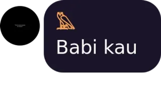 💜 Babi kau оскорбление, сова, оскорбительный telegram sticker