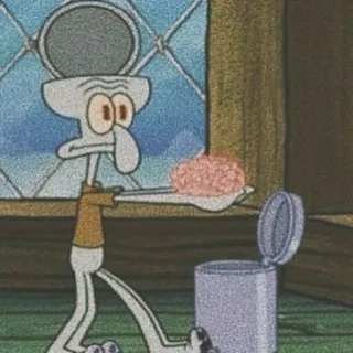 🥢 Squidward SpongeBob SquarePants squidward, spongebob, cartoon, character whatsapp sticker
