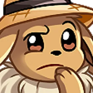 🤔 pokemon, eevee, sombrero de paja, lindo, anime, dibujos animados telegram sticker