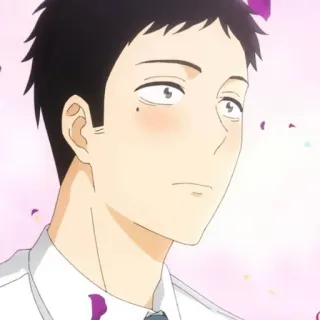 😳 Anime, Cartoon, Mann, Porträt, Charakter telegram sticker