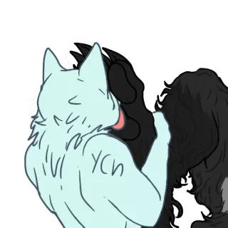 👣 YCH sticker, animal, anthropomorphic, cartoon, furry telegram sticker