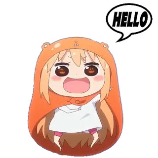 👋 HELLO Anime, Personnage, Salut, Bonjour, Sticker, Bulle whatsapp sticker