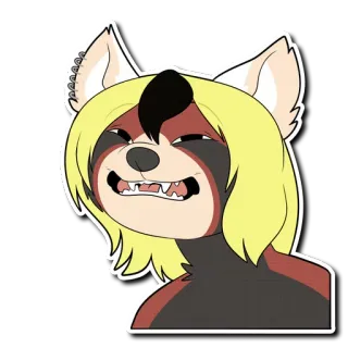 😸 Фурри, Антро, Мультфильм, Персонаж, Животное telegram sticker