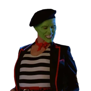 😉 The Mask The Mask, Jim Carrey, Film anni '90, Commedia, faccia verde telegram sticker