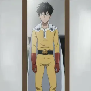 📎 Saitama One-Punch Man Saitama, One-Punch Man, Anime, Héroe, Superhéroe, Personaje telegram sticker