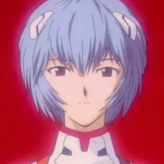 📓 Rei Ayanami Neon Genesis Evangelion Anime, Charakter, Mädchen, Neon Genesis Evangelion, Rei Ayanami whatsapp sticker
