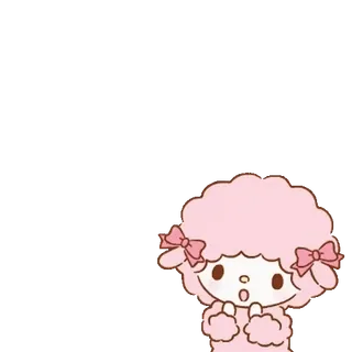 😊 cordero, lindo, rosa, oveja, kawaii, animal telegram sticker