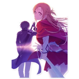 👫 Asuna Sword Art Online 애니메이션, 검, 판타지, 키리토, 게임 telegram sticker