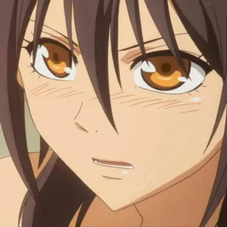 🎀 Anime, Mädchen, braune Haare, Charakter, Porträt telegram sticker