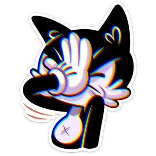🤦‍♂️ Desenho animado, Animal, Personagem, Gesto ofensivo, Adesivo whatsapp sticker