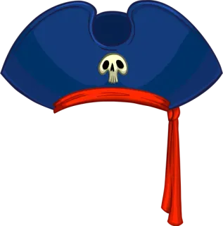✨ pirate, hat, skull, bandana, cartoon telegram sticker