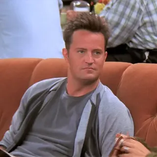 😐 Chandler Bing Friends homem, ator, série TV, sitcom telegram sticker