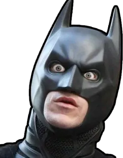 😳 Batman бэтмен, супергерой, комикс, маска, dc comics, смешно, мем whatsapp sticker