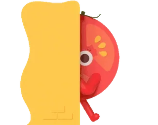 👀 tomate, verdura, comida, dibujo animado, kawaii whatsapp sticker