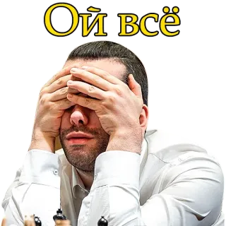 🙈 Ой-всё chess, disappointment, facepalm, frustration, upset telegram sticker
