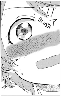 😳 BLUSH blush, anime, manga, face, expression telegram sticker