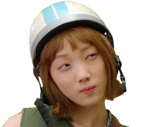 🤔 person, frau, helm, ausdruck, porträt telegram sticker