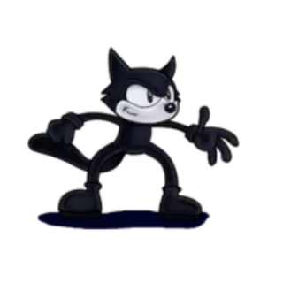 🍉 Felix the Cat kreskówka, kot, retro, Felix the Cat, animacja telegram sticker