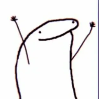 🤯 stick figure, drawing, waving, arms up, cartoon whatsapp sticker