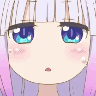 🍥 Kanna Kamui Miss Kobayashi's Dragon Maid kanna, anime, süß, drache, kawaii whatsapp sticker
