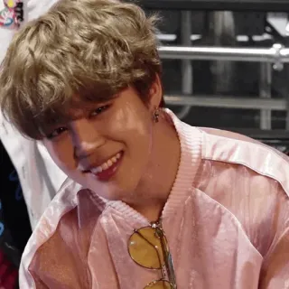 🃏 Jimin 人, 笑顔, KPOP, ジミン, BTS, 歌手, アーティスト telegram sticker