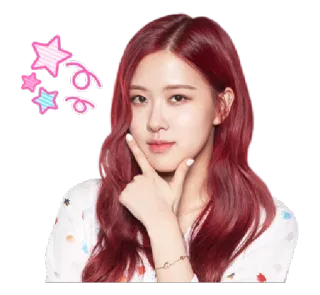 😉 Rosé kpop, rosé, blackpink, cantante, idol, celebridad, asiático/a telegram sticker