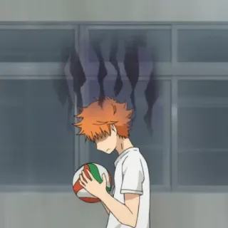 ☀️ Hinata Shoyo Haikyuu!! anime, haikyuu, sports, volleyball, character telegram sticker