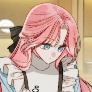 🎀 Anime, rosa Haare, süß, Mädchen, Manga telegram sticker