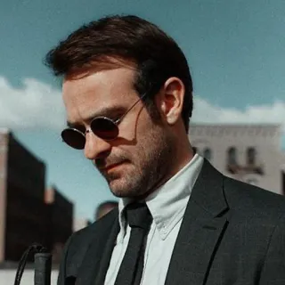 😕 Matt Murdock Daredevil Daredevil, Matt Murdock, Marvel, Superheld, blind, Anwalt telegram sticker