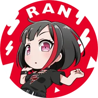 😐 RAN Anime, Sticker, Cartoon, Figur telegram sticker