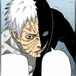 ⚫️ Obito Uchiha Naruto Anime, Manga, Ninja, Guerra, Male telegram sticker