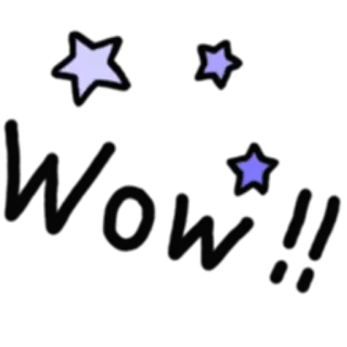 🤩 WOW!! gwiazdy, wykrzyknik, iskra, uroczysty telegram sticker