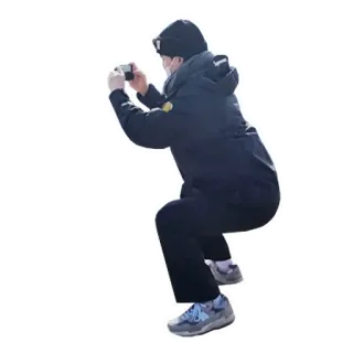 📸 persona, macchina fotografica, fotografo, fare foto telegram sticker