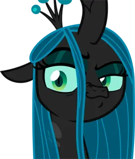 😏 Queen Chrysalis My Little Pony Rainha Chrysalis, My Little Pony, vilão, malvado, pônei, desenho animado whatsapp sticker
