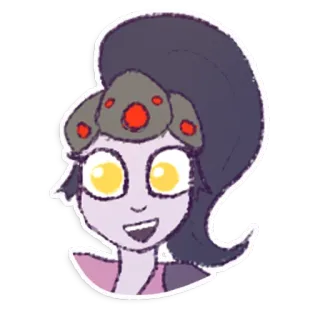 😀 Widowmaker Overwatch video game, character, fan art, cartoon, sticker telegram sticker