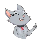 🤣 猫, 可爱, 卡通, 动物, 贴纸 telegram sticker