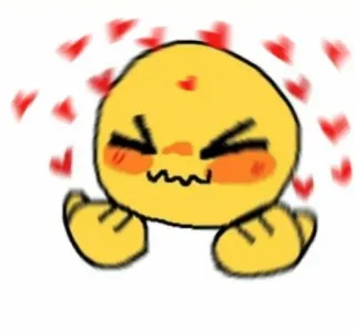 💖 emoji, tình yêu, trái tim, dễ thương, vàng, vui vẻ telegram sticker
