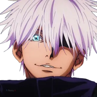 😏 Gojo Satoru Jujutsu Kaisen อนิเมะ, มหาเวทย์ผนึกมาร, โกะโจ ซาโตรุ, ตัวละคร, มังงะ telegram sticker