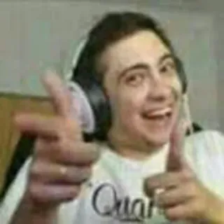 😁 pessoa, homem, gesto, dedos telegram sticker