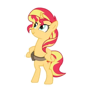 👍 Sunset Shimmer My Little Pony pony, cartoon, animal, fantasy, friendship, cute, sunset shimmer telegram sticker