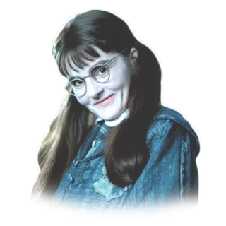 👻 Moaning Myrtle Harry Potter призрак, ведьма, очки, гарри поттер, миртл telegram sticker