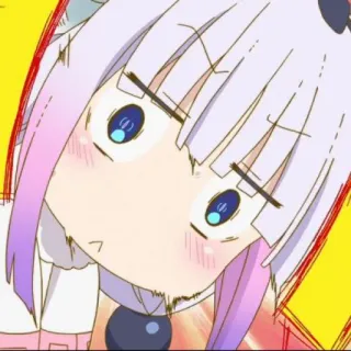 🍥 Kanna Kamui Miss Kobayashi's Dragon Maid Anime, Kanna, Kanna Kamui, Dragon Maid telegram sticker