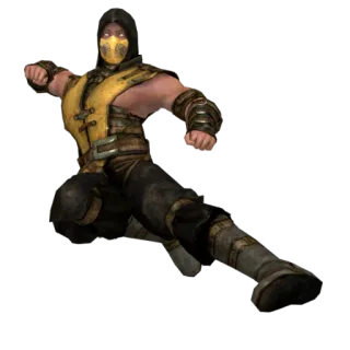 👊 Scorpion Mortal Kombat jogo de luta, ninja, fogo, artes marciais, video game whatsapp sticker