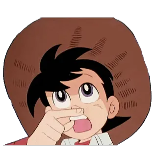 🙄 dessin animé, personnage, animé, garçon, illustration, autocollant whatsapp sticker